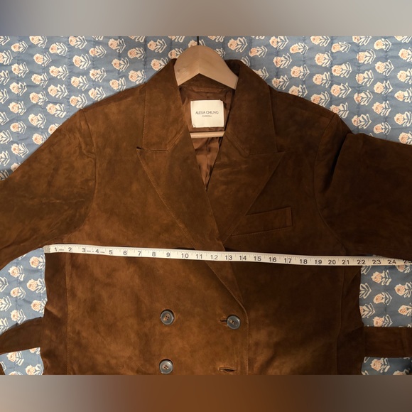 🧥 NWOT Alexa Chung × Madewell Double-Breasted Suede Overcoat – Sz 12 (Sold Out) - Picture 11 of 11